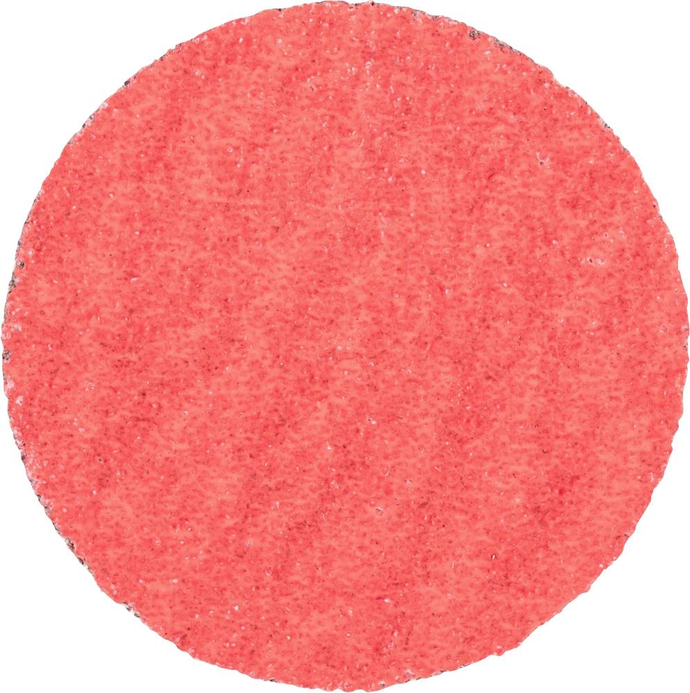 Red circle with textured surface.