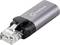 A silver-coloured network adapter by Renkforce with an RJ45 plug on one side, for connecting to a network cable.