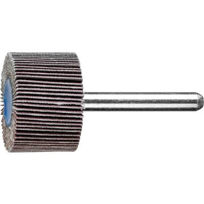 An abrasive tool with rotating grinding wheels attached to a metal handle, used for smoothing surfaces in craftwork.