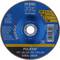 Grinding disc with blue marking, printed with 'PFERD Germany', 180 mm diameter, suitable for steel and stainless steel.