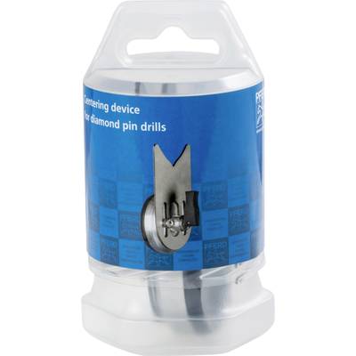 A transparent plastic packaging displays a centring device for diamond grinders.