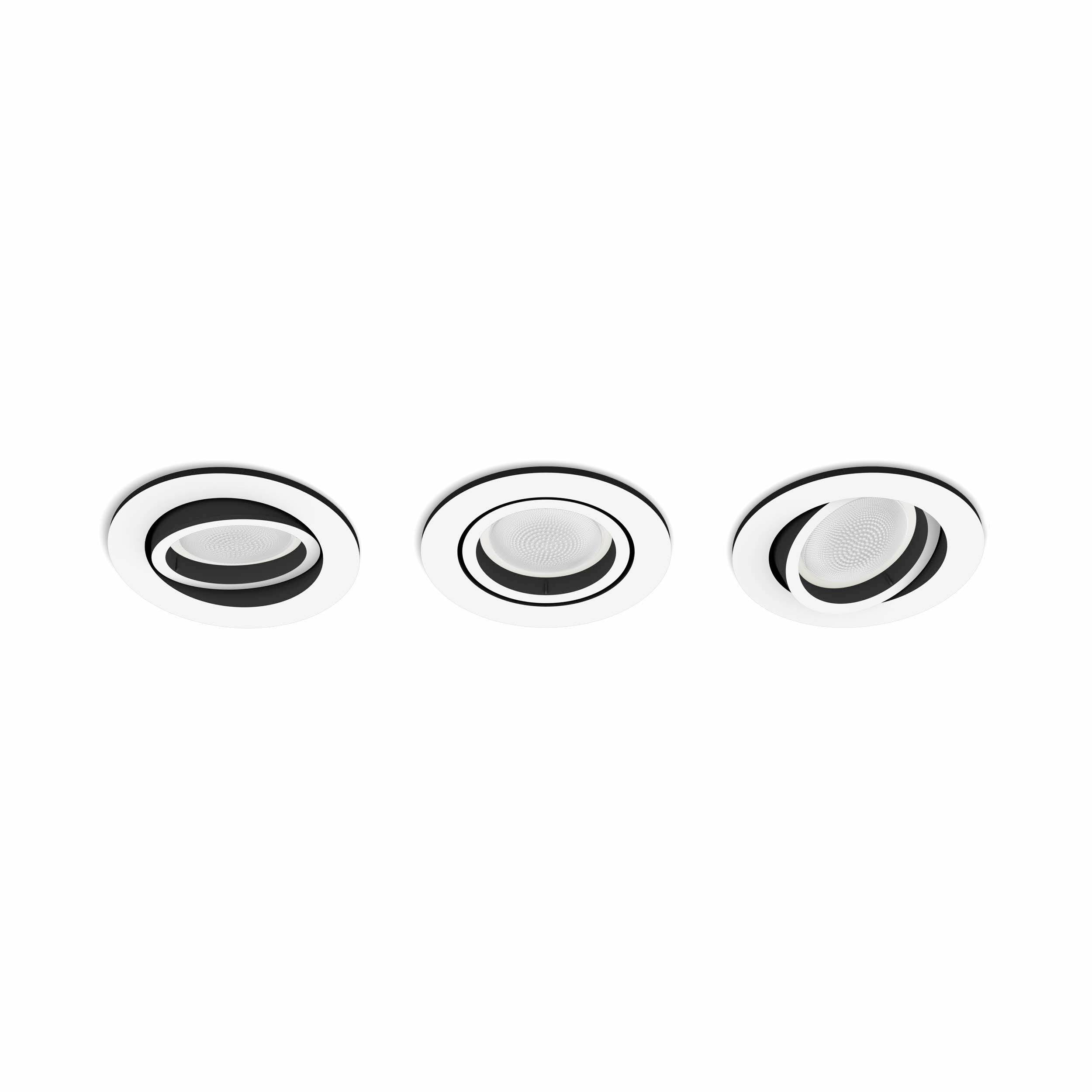 Philips LED LED ceiling light 871951434288000 Hue White & Col. Amb. Centura Einbauspot 3 flg. weiß 3x350lm GU10 17.1 W-1