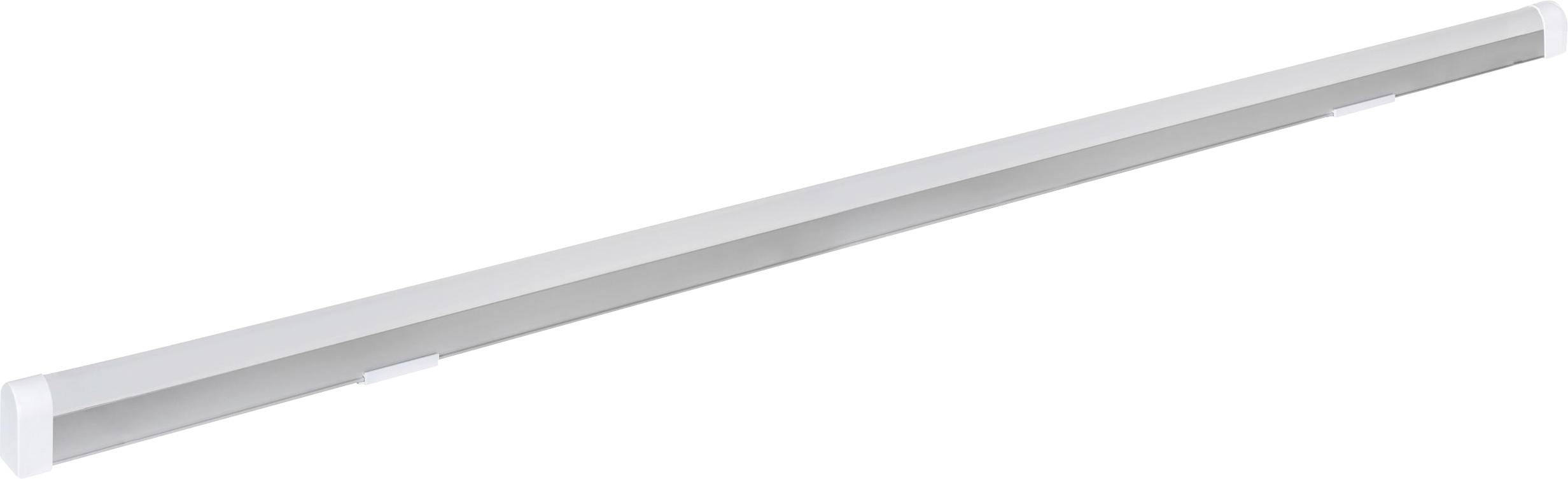 A long white LED light bar with a rectangular shape, suitable for ceiling mounting in modern office spaces or workshops.