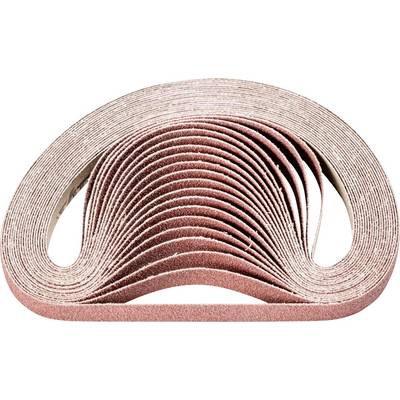 Stack of sandpaper sheets, arranged in a wave-like pattern, shows a variety of coarse and fine grits, ready for various sanding tasks.