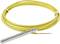 Yellow temperature sensor with long cable and metal probe, suitable for industrial applications and precise temperature measurements.