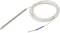 Metallic probe with a long, sheathed cable and exposed cable ends. Suitable for temperature measurements or technical applications.