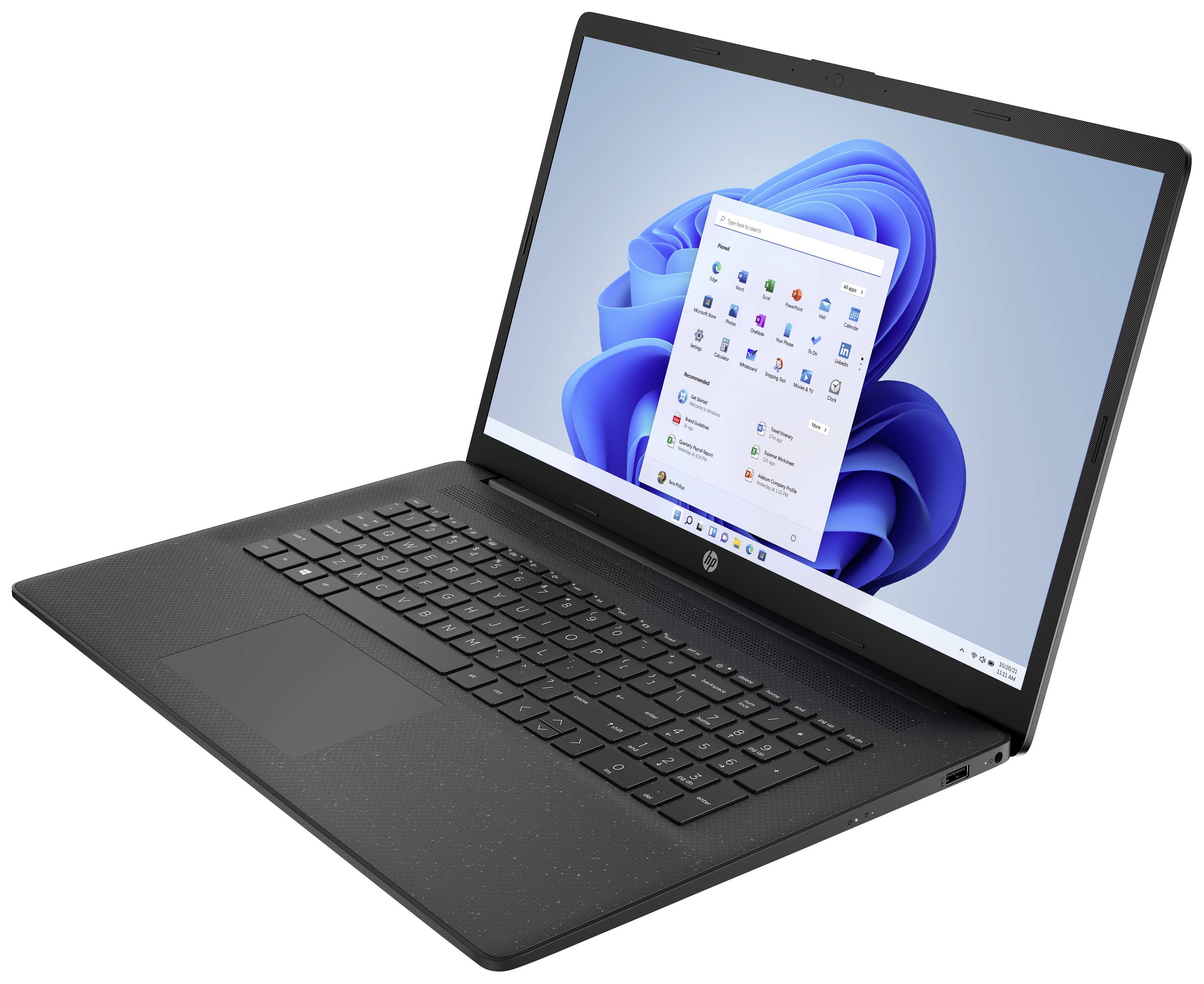 HP Laptop 17-cp0433ng 43.9 cm (17.3 inch) HD+ AMD Ryzen 3 5300U 8 GB RAM 512 GB SSD German, QWERTZ Black 4K582EA#ABD-3