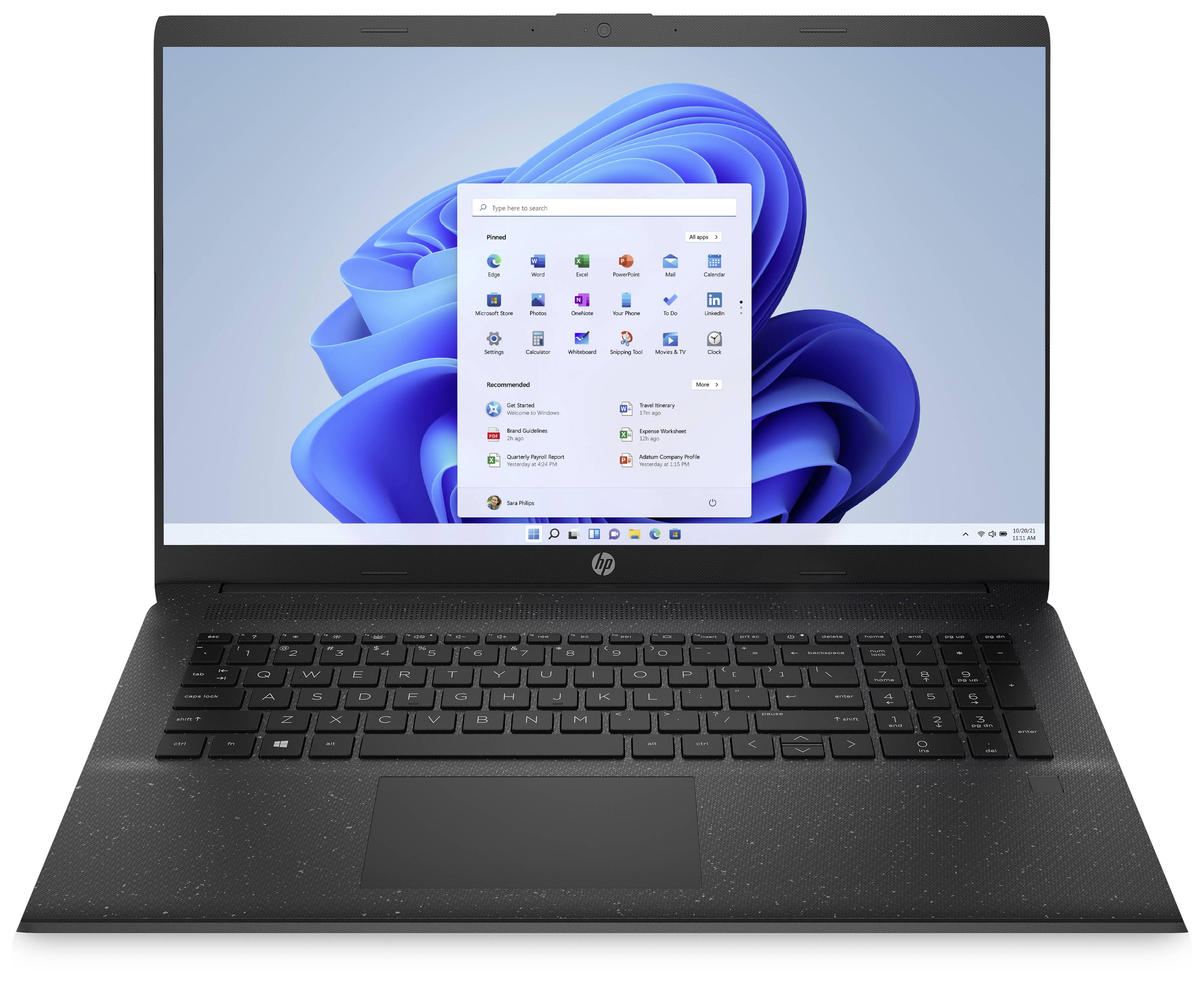 HP Laptop 17-cp0423ng 43.9 cm (17.3 inch) HD+ AMD Ryzen 3 5300U 8 GB RAM 256 GB SSD German, QWERTZ Black 4K581EA#ABD-0