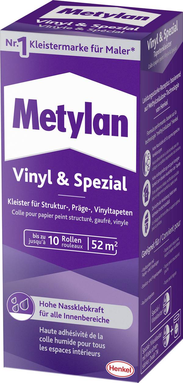 Metylan Vinyl & Spezial Wallpaper paste MPVS1 360 g