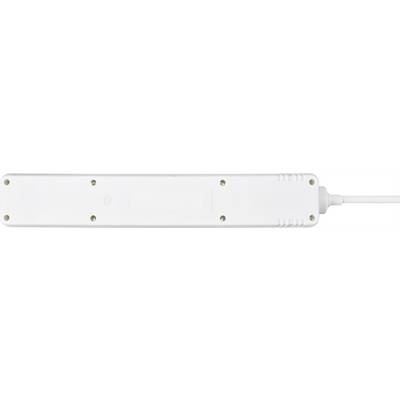 'White Multi-Socket Extension Lead with Cable'