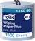 Blue Wiping Paper Tork, W1 System, 13 00 50, on a roll with 1500 sheets.