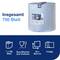 Blue Paper Towel Roll, 750 Sheets, for Wiping and Drying. Dimensions 34 x 36.9 cm, 3-ply. Main text: 'Total 750 Sheets'. Usage symbols.