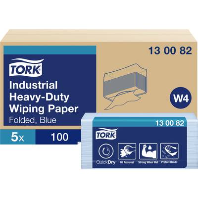 TORK Extra strong industry Paper wipes blue W4 130082