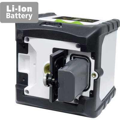 A device with a removable Li-ion battery, used for surveying or technical applications.