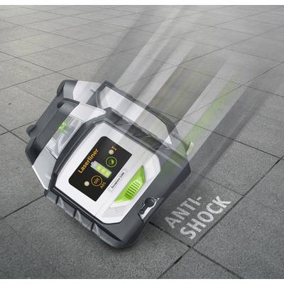 A suitcase lies on the floor with the label 'Anti-Shock'. A motion line suggests that it has just fallen.