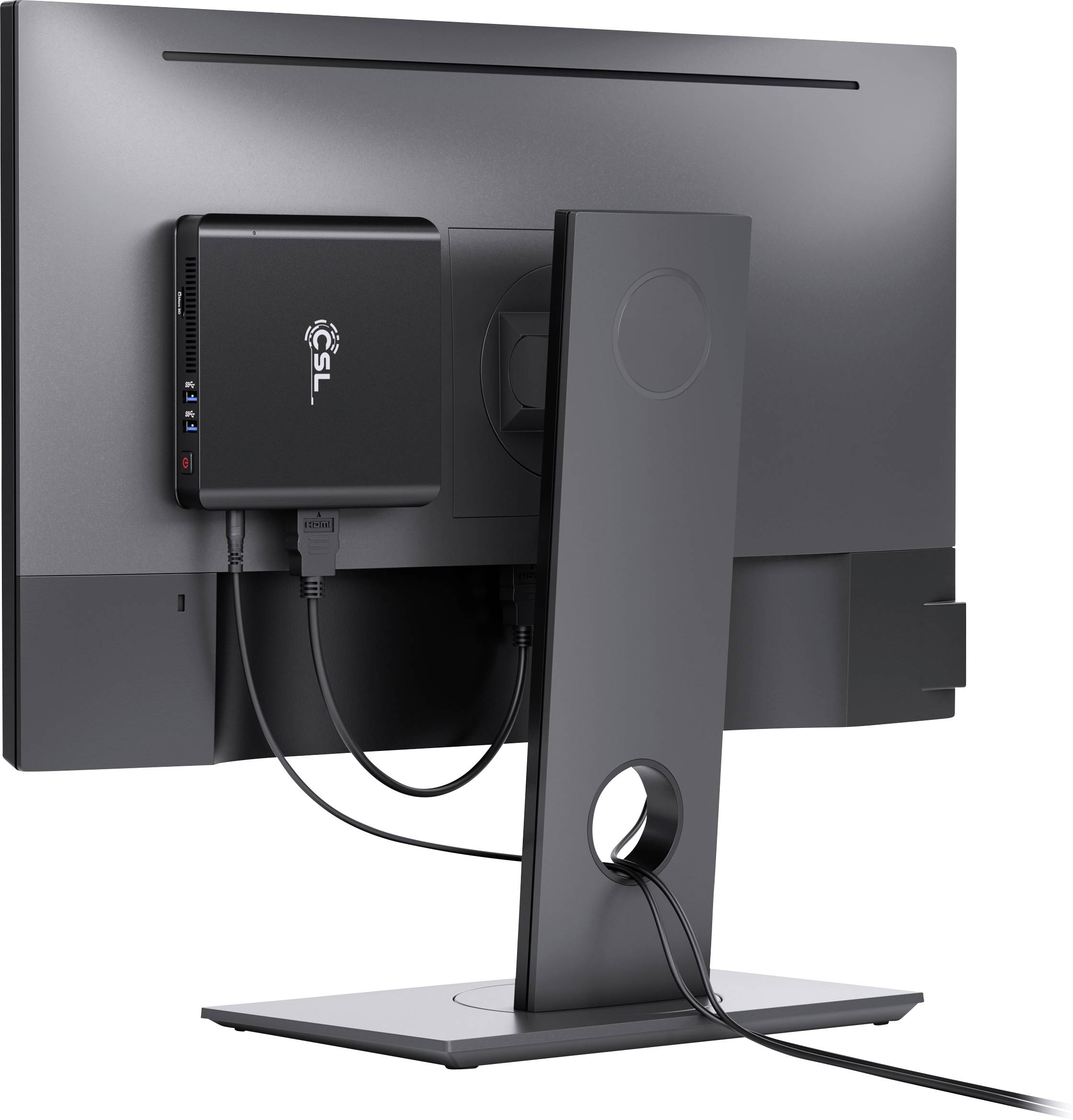 CSL Computer Mini PC Narrow Box Ultra HD Compact v4 () Intel® Celeron® N4120 512 GB SSD Win 10 Home 81568-3