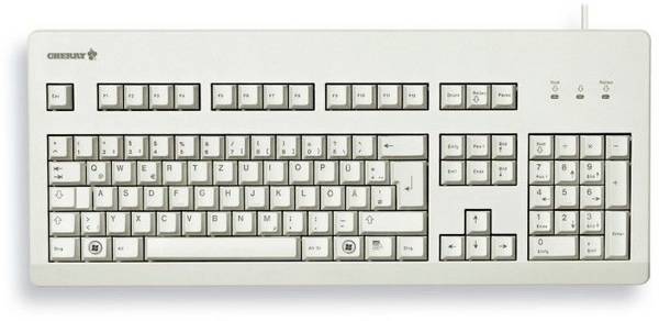 CHERRY G80-3000 Corded Keyboard German, QWERTZ White USB port