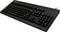 Black computer keyboard with QWERTZ layout and numeric keypad, typical configuration for office or home use.