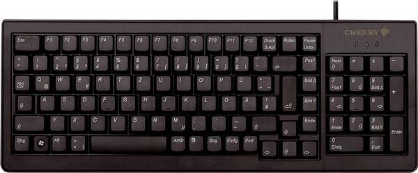 CHERRY G84-5200LCMDE-2 Corded Keyboard German, QWERTZ Black