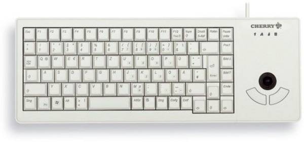 CHERRY G84-5400LUMDE-0 Corded Keyboard German, QWERTZ Grey Trackball