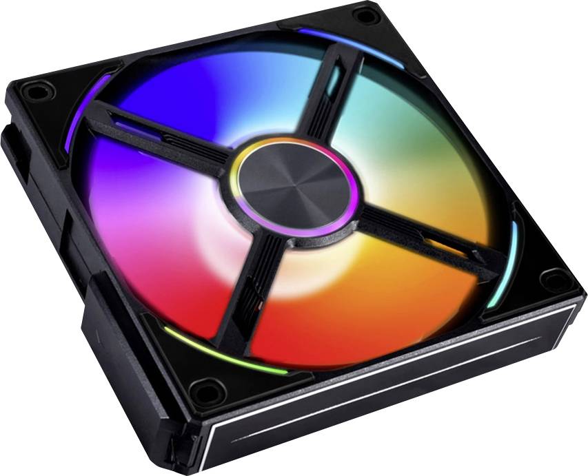 Lian Li UNI FAN AL120 PC fan Black (W x H x D) 120 x 120 x 25 mm-4