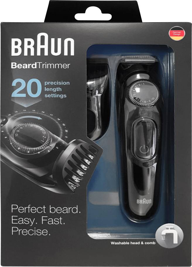 Reproduceren Zuidelijk Annoteren Braun BT3020 Beard trimmer Washable Black | Conrad.com
