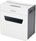 'Leitz' paper shredder in white and grey, suitable for shredding paper documents in the office or at home.