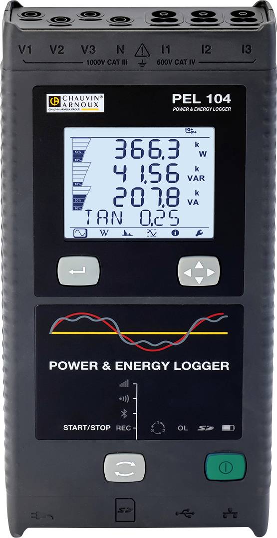 Chauvin Arnoux PEL 104 Network diagnostics 3-phase Data logger