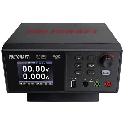 VOLTCRAFT DSP-3010 Bench PSU (adjustable voltage)  0 - 30 V 0 - 10 A 300 W USB 2.0 port A remote controlled No. of outpu