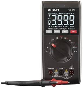 VOLTCRAFT VC171 Handheld multimeter Calibrated to (ISO standards) Digital  CAT III 600 V Display (counts): 4000