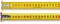 Two yellow measuring tapes with metric and imperial units, numbers in black and red, each 20 metres long.