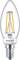A stylish LED candle lamp from Philips with filament design, perfect for decorative lighting in chandeliers or wall lights.