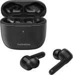 Thomson WEAR7811W In-ear headphones Bluetooth® (1075101) Black Noise cancelling Headset, Touch control