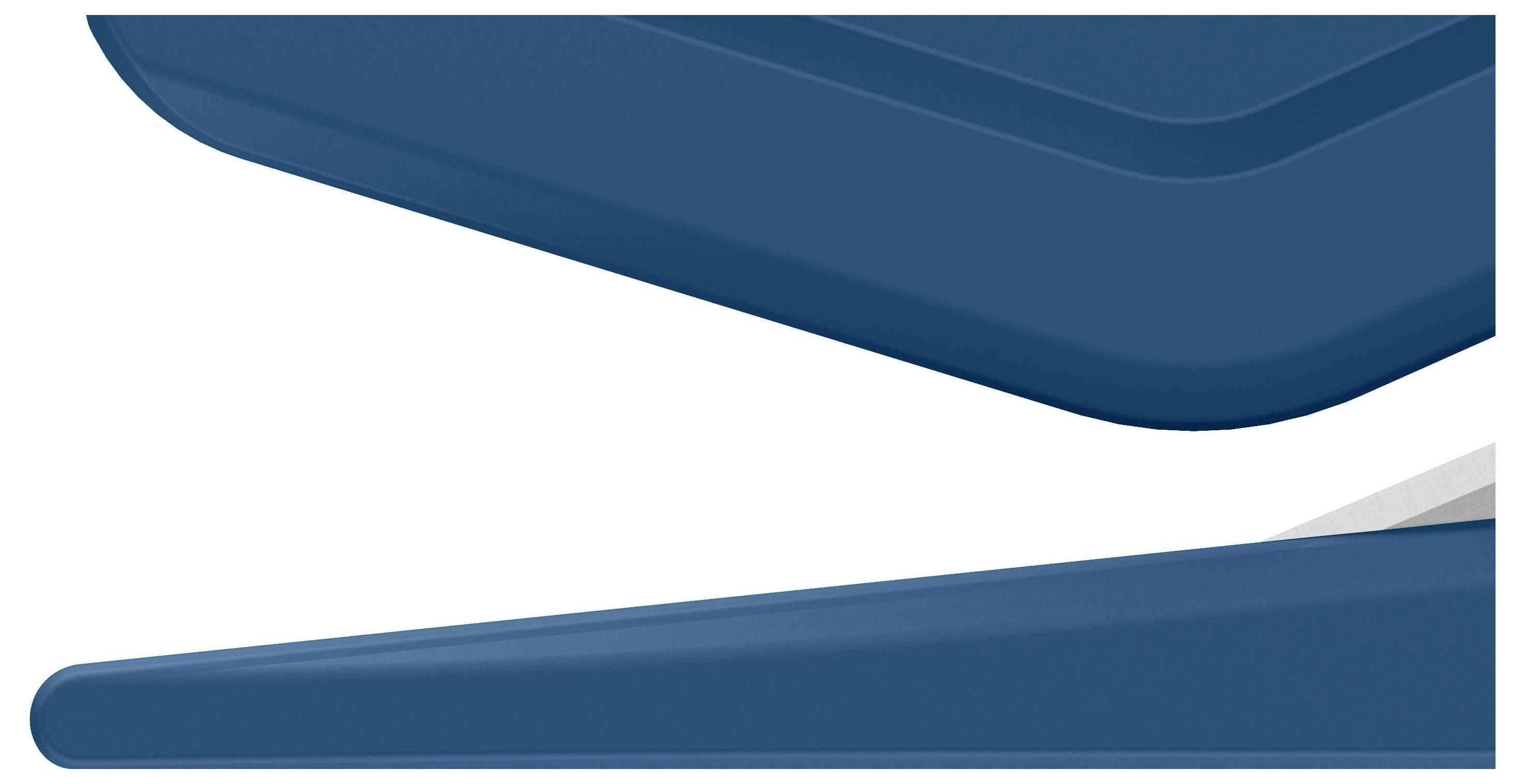 Blue abstract shapes with rounded corners, stacked or overlapping.