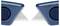 Two carpet knives face each other, both with blue handles and visible blades. The word 'INOX' is engraved on the right blade.