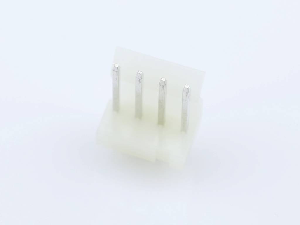 A four-pole connector on a white background.