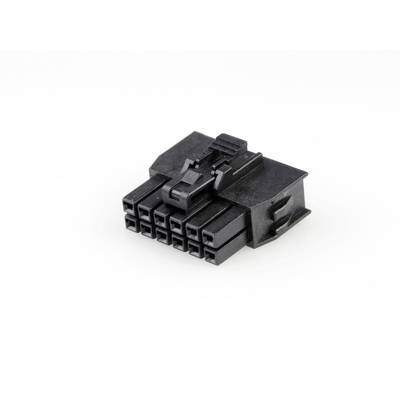 A black multi-port connector shown against a white background.