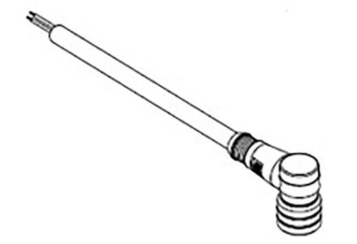 Black and white drawing of a bearing with a shaft. The bearing consists of multiple rings and is attached to a long shaft.