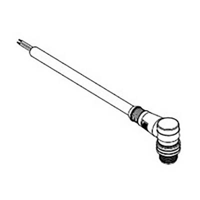 Drawing of an angular ring spanner with a long handle, suitable for accessing recessed screws.