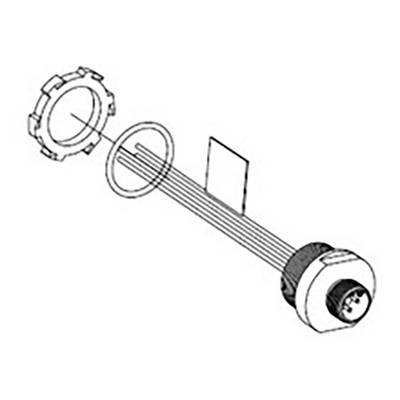 Exploded diagram of a mechanism with multiple components, including rings and gears, illustrating its construction and arrangement.