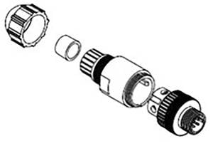 Molex 1200710043 Sensor/actuator connector  Socket  No. of pins (RJ): 5 1 pc(s)