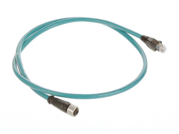 Molex 1201080010 Sensor/actuator adapter M12 Socket, Plug 1.00 m No. of pins (RJ): 4 1 pc(s) Piece