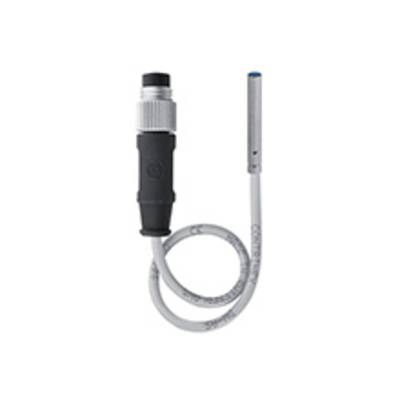 A sensor with a black connector plug and grey cable. The sensor has a cylindrical head and is likely used for temperature measurements.