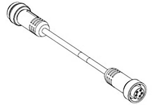 Diagram of an electrical cable with connectors at both ends.