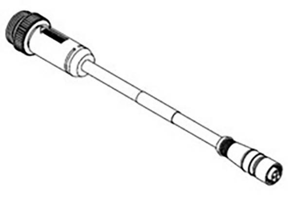 Molex 1300390166 Sensor/actuator connector (pre-fab) M12 Socket, Plug 5.00 m No. of pins (RJ): 5 1 pc(s) Single