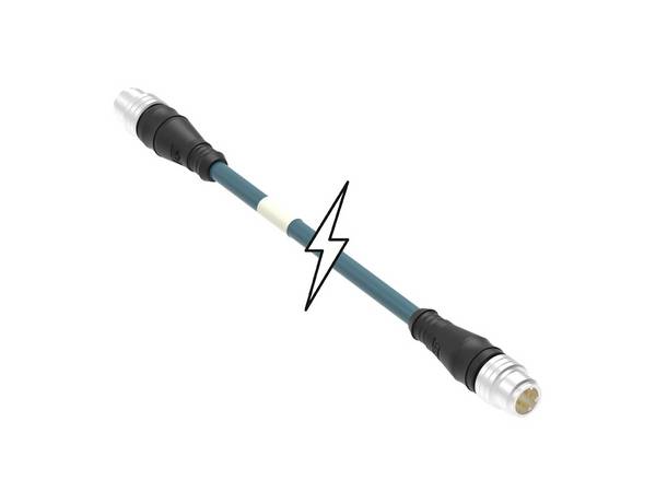 Molex 1300480130 Sensor/actuator connector (pre-fab) M12 Plug 15.00 m No. of pins (RJ): 4 1 pc(s) Piece