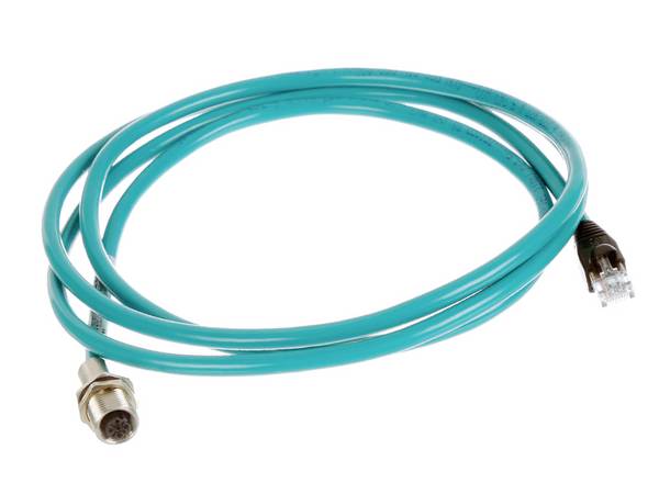 Molex 1300580025 Sensor/actuator connector (pre-fab) M12 Socket, Plug 1 m No. of pins (RJ): 4 1 pc(s) Single