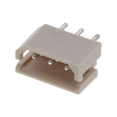 A brown plastic plug with three metal pins, likely an electrical connector, on a white background.