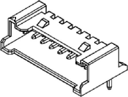 Molex Built-in pin strip (standard) Total number of pins 7 Contact spacing: 2 mm 353630760 1 pc(s) Bag-1
