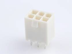 Molex 39288060 Mini-Fit Jr. Vertical Header, 4.20mm Pitch, Dual Row, 6 ...